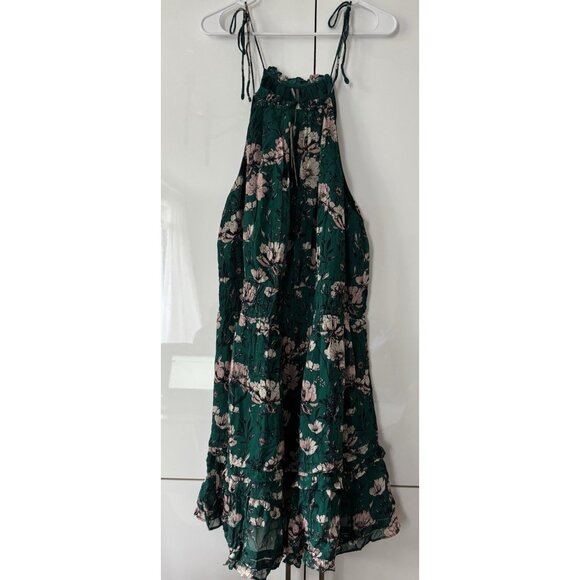 NWT Size 3X - The Somerset Halter Mini Dress dark green floral (NWT US$ 148) - Picture 8 of 16